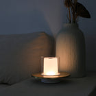 TuBICen - Candle Lampe de table à commande tactile - Laiton-Or, Laiton, Acrylique