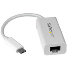 StarTech.com - Adaptateur USB-C vers réseau Gigabit, blanc-Ajoutez un port de connexion réseau Gigabit Ethernet à votre ordinateur à l’aide de la toute dernière technologie USB 3.1 de 1re génération (5 Gb/s) et d’un port USB-C