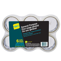 Seal-It Ruban D'emballage Transparent Tout Usage AP1 48 mm x 50 m - Paquet de 6-Ruban d'emballage