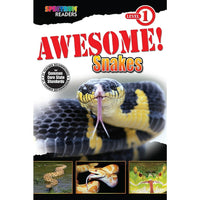 Livre numérique : Spectrum - Awesome! Snakes, 704323-EB, préscolaire à 1ère année-Vous recevrez deux courriels : le premier confirmant la totalité de votre commande et le second comportant un lien de téléchargement. Vous pourrez utiliser le lien de téléchargement immédiatement ou plus tard, comme vous le voulez.