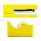 JAM Paper – Ensemble de travail et de bureau, agrafeuse et dévidoir à ruban, jaune (3378YE)-Taille de l’agrafe : 6 x 2,5 x 1,125 po : Dimensions du distributeur de ruban : 4,5 x 2,5 x 1,75 pouces