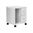 Monarch Specialties - 7055 Credence 2 Tiroirs - Blanc-Fini blanc moderne