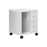 Monarch Specialties - 7055 Credence 2 Tiroirs - Blanc-Fini blanc moderne