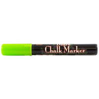 JAM Paper – Marqueur craie à pointe large, vert lime (526480LI)-Ces marqueurs craies polyvalents peuvent être utilisés sur n’importe quelle surface non poreuse, telle que : Les tableaux blancs, les panneaux lumineux, les tableaux noirs, les fenêtres, les pare-brise et plus encore!