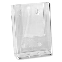 Eddies Hang-Up Display Ltd. Porte-documents mural à trois volets - transparent - 30 paquets-Porte-Littérature