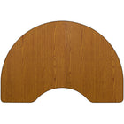 Flash Furniture – Table d’activités avec dessus thermofusionné, pattes à hauteur ajustable, 48 po larg. x 72 po long, chêne-Forme : Reins