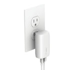 Belkin - BoostCharge Chargeur mural double PPS 37 W - Blanc-Chargez rapidement un iPhone 8 ou ultérieur de 0 à 50 pourcent en 25 minutes