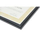 First Base – Cadre pour certificat de reconnaissance, 8 1/2 po x 11 po, noir lustré-Format de l'insert : 11 haut. x 8 1/2 larg. (po)
