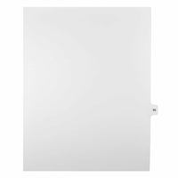 Mark Maker – Onglets séparateurs juridiques blancs, 1/15 onglets, format lettre, sans trous, numéro 55, 25/paquet-Onglets séparateurs blancs, 1/15 onglets