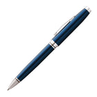 A.T. Cross - Stylo à bille à laque bleue Coventry - pointe moyenne - encore noire-La pointe moyenne produit des lignes nettes et foncées de 0,31 mm pour une excellente visibilité.