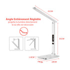 ShoppingAll - Lampe de Bureau LED Multi-Fonctionnelle avec Chargeur Sans Fil Qi - Blanc-Puissance de 9W