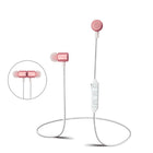 Écouteurs sans fil rechargeables Sharper Image avec microphone - Rose (SBT553RG)-Son stéréo sans fil haute définition