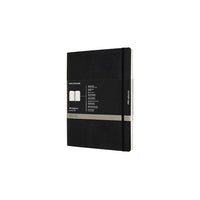 Moleskine – Carnet de la collection Pro, couverture souple, noir, 7,5 po x 10 po-192 pages, papier de couleur ivoire, 7,5 po x 9,75 (po)
