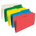 Staples - Chemises de couleur, format légal 8 1/2 po x 14 po, couleurs variées, paq./50-Créez des codes couleur pour un accès facile à vos dossiers