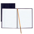 Livre de notes exécutif de Blueline - 10-3/4 x 8-1/2po - Bleu - 150 Pages (75 Feuilles)-Ligné bleu avec marge
