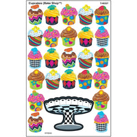 TREND - Grands autocollants petits gâteaux (The Bake Shop™) SuperShapes-Célébrez les réalisations des enfants avec ces autocollants polyvalents