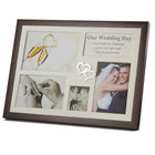 Elegance – Cadre photo pour collage Wedding Day avec ornements en cœur (64851)-Cadre photo pour bureau