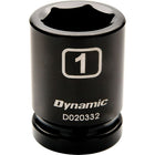 Dynamic Tools – 6 douilles SAE, 6 pans à prise 3/4 po, 1 3/8 po, longueur standard-Taille : 1 3/8 po