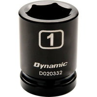Dynamic Tools – 6 douilles SAE, 6 pans à prise 3/4 po, 1 3/8 po, longueur standard-Taille : 1 3/8 po