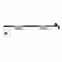 Wamaco - Bras droit de 12 po pour panneau grillagé, noir, paquet de 5-Support rectangulaire idéal pour suspendre vêtements et autre marchandise