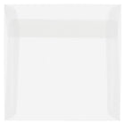 JAM Paper Enveloppes carrées translucides de 5,5 po, ton clair, 50/paquet-Enveloppes en papier translucide clair