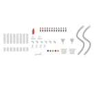 Flash Furniture - Ensemble de construction de tuyaux de 80 pieces Bright Beginnings qualite commerciale pour systeme mural STEAM-Ensemble de construction de tuyaux de qualite commerciale pour systemes muraux STEAM modulaires