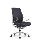 DecentLiving - Chaise de bureau à hauteur standard - Noir-Système de corps en aluminium coulé robuste