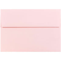 JAM Paper Enveloppes format invitation avec fermeture gommée, 5 1/4 x 7 1/4 po, rose pastel pâle, 1000/paquet-Rose pastel pâle