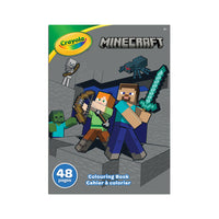 Crayola - cahier à colorier - 48 pages - Minecraft-LIVRE DE COLORIAGE MINECRAFT : 48 pages à colorier pour les enfants, illustrant les aventures du jeu Minecraft