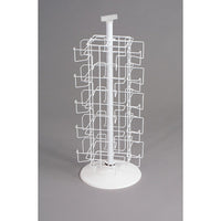 Eddies Hang-Up Display Ltd. Support tournant de 20 poches pour cartes - blanc - 20 poches - supporte un object de 4 x 6 pouces-Tourneur de cartes