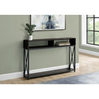 Monarch Specialties - 3574 Table D'Appoint 48 po L - Console D'entrée Espresso/Noir-Dimensions du produit: 30,5 po (H) x 47,25 (L) x 9 (P)