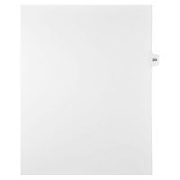 Mark Maker – Onglets séparateurs juridiques blancs, 1/15 onglets, format lettre, sans trous, numéro 200, 25/paquet-Onglets séparateurs blancs, 1/15 onglets