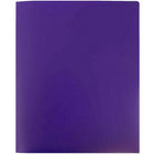 JAM Paper Chemise de présentation 2 pochettes, plastique robuste, 9 x 12 po, violet, 12/paq.-finition : lisse