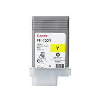Canon - Réservoir d’encre teintée jaune PFI 102Y-Teinture jaune