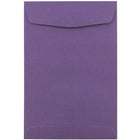 JAM Paper Enveloppes ouvertes au bout avec fermeture gommée, 6 x 9 po, violet foncé, 1000/paquet-Violet foncé