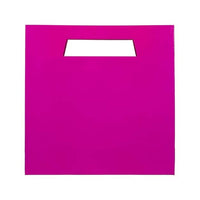 Jam Paper - Sacs-cadeaux brillants découpés à l'emporte-pièce - Grand - 15 po x 5 1/2 po x 15 po - Rose fuchsia vif - Paquet de 3-Couleur : Fuchsia Brillant
