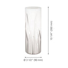 Eglo - Rivato lampe de table avec interrupteur sur fil - 10.25" - verre blanc et chrome-Fini chrome avec abat-jour en verre blanc avec chrome