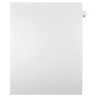 Markmaker - Intercalaires imprimes Legal, Blanc, 1/25th coupe, format lettre, sans trous, 25 tabs/PQT, 5 PQT/Boite, Numero 53-Intercalaires imprimes Legal