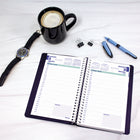 Blueline - Agenda Quotidien 2023, Reliure Spirale, 8 H x 5 L po, Bilingue, Bleu-Certifié FSC