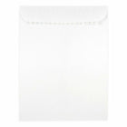 JAM Paper - Enveloppes pour catalogue à extrémité ouverte - 10 x 13 - avec fermeture pelable et scellée - blanc - paquet de 100-Couleur blanche
