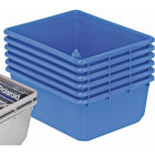Quantum Storage Systems - Contenants Emboîtables Quantub, 19po La X 19po P X 9,5po H, Bleu, paquet de 2-Couleur Bleu