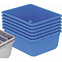 Quantum Storage Systems - Contenants Emboîtables Quantub, 19po La X 19po P X 9,5po H, Bleu, paquet de 2-Couleur Bleu