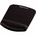 Fellowes - Tapis de souris/Repose-poignets Plush Touch - noir-La protection antimicrobienne Microban garde l'article plus propre