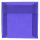 JAM Paper Enveloppes translucides de 8,5 x 8,5 po, bleu primaire, 50/paquet-Enveloppes translucides en papier bleu primaire