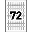 Avery – Étiquettes rectangulaires, amovibles à usages multiples, inscriptibles, blanches, 3/8 po x 5/8 po, paq./720-Amovible