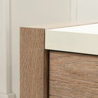 Sauder - Dixon City Classeur latéral à 2 tiroirs - Chêne brossé-Conforme à la norme BIFMA x5.9 en matière de sécurité, de durabilité et de performances structurelles