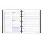 Blueline - Planificateur quotidien non daté NotePro - 9 1/4 po x 7 1/4 po - Noir-Pages lignées avec marge sur le côté droit
