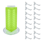 Azar - Tour de cheville interlock avec base et crochets tournants - 4 po x 4 po x 12 po - vert-Vendu en multiples de: 1