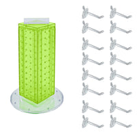 Azar - Tour de cheville interlock avec base et crochets tournants - 4 po x 4 po x 12 po - vert-Vendu en multiples de: 1