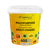 Seau de 400 lingettes à usages multiples, Modern Homes-Lingettes nettoyantes à usages multiples